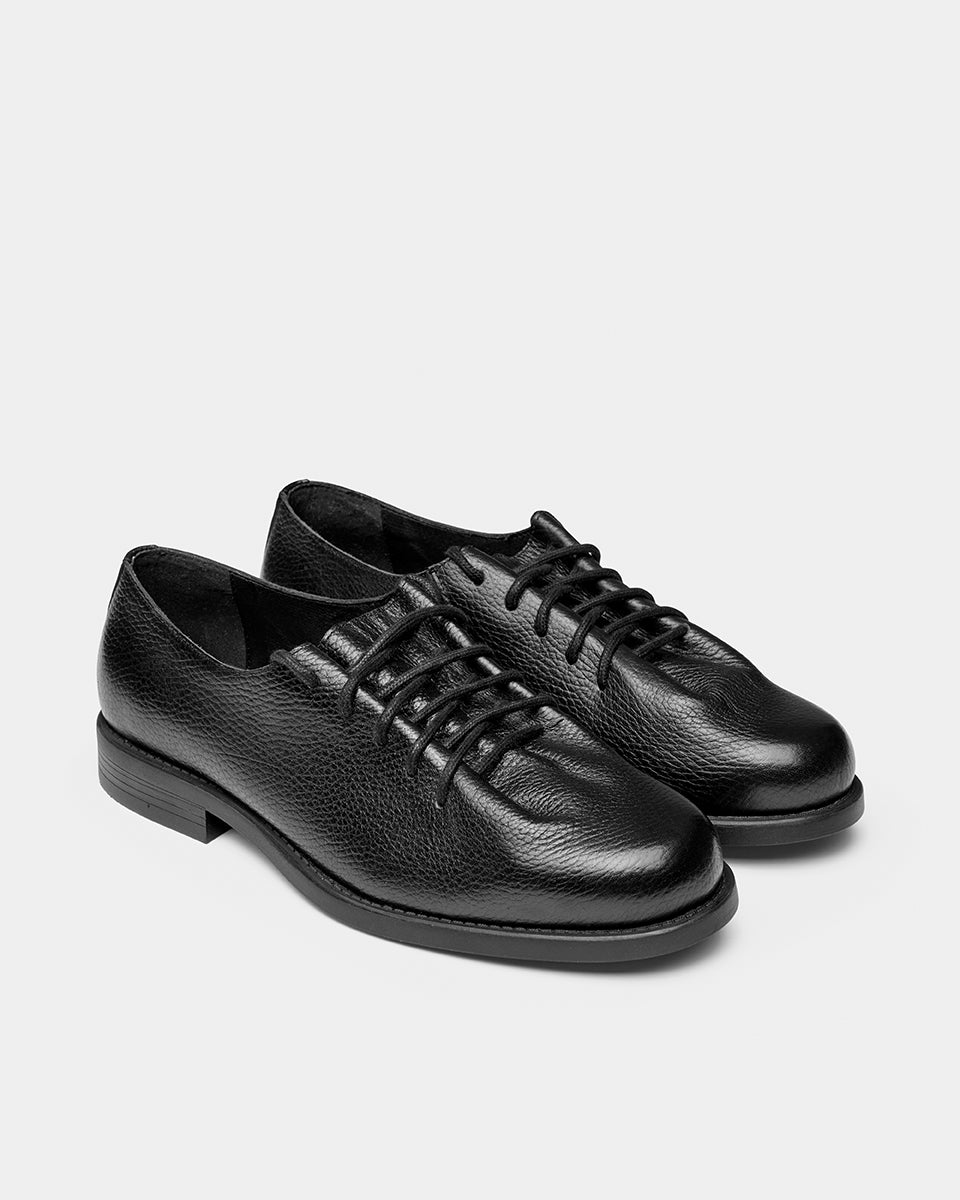 Teo Derby Grained 'Black'