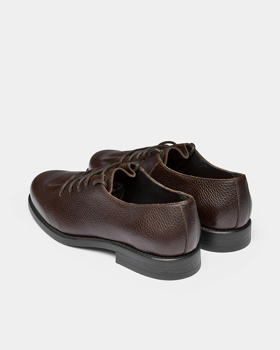 Teo Derby Grained 'Walnut'